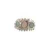 Millie Savage Jewellery | Opal Trio Ring (Blue or White)