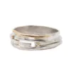 Artisan Silver and 9ct Gold Ring