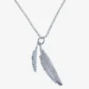 Twin Feather Necklace