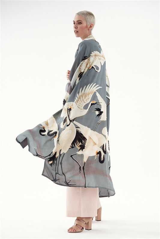 Crepe Lifestyle Grey Stork