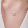 Amanda Coleman – Bird on Branch Necklace (Silver)