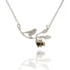 Amanda Coleman – Bird on Branch Necklace (Silver)