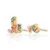 Rainbow Love Stud Earrings