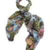 One Hundred Stars Sky Blue Eccentric Blooms Scarf