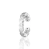 Bezel Ear Cuff with Clear CZ (Silver or Gold Plated)