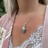 Acorn Necklace Aquamarine –
