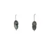 Moss Agate Acorn Earrings – Oxidised Silver