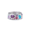 Millie Savage – Custom Made Opal, Sapphire and Zircon Silver Ring