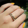Millie Savage Yellow Sapphire Ring