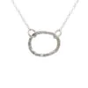 Wild Fawn Jewellery Irregular Hoop Pendant (Silver or Gold)