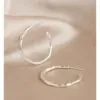 Wild Fawn Jewellery Organic Hoop Earrings (Gold or Silver)