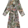 One Hundred Stars Dressing Gown Eccentric Blooms Putty