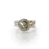 Adele Taylor Ring | Grey Diamond with 3 Mini Diamonds