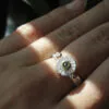 Fi Mehra Grey Diamond Flower Ring