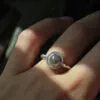 Fi Mehra 5mm Grey diamond ring
