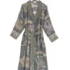 One Hundred Stars Dressing Gown Handkerchief Grey