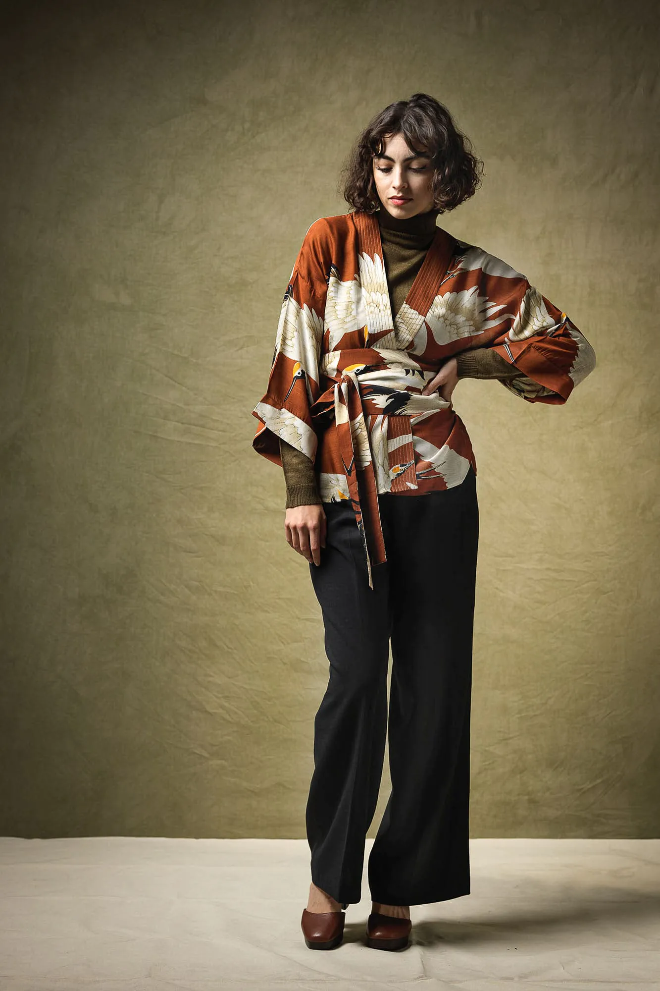 Stork Scarlet Kimono