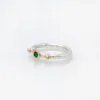 Fi Mehra Green – Silver & 9ct Gold Agate Ring