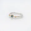 Fi Mehra Swiss- Silver & 9ct Blue Topaz Ring