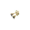 9ct Recycled Gold – 3mm Claw Set Stud Earrings (Ruby,Sapphire)