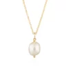 Baroque Pearl Necklace (Silver/ Gold Plate)
