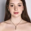 Sophie Harley – Loveknot Triple Drop Necklace