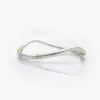 Adele Taylor Curved Silver Bangle