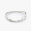 Adele Taylor Curved Silver Bangle