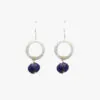 Adele Taylor – Carved Blue Sapphire Circle Drop Earrings