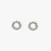 Adele Taylor – Silver Wire Wrapped Detail Circle Studs