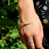 Twisted Silver Detail Bangle