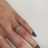 Fi Mehra – Orange Sapphire & Diamond Starburst Signet Ring