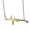 Chambers & Beau – Heartbeat Necklace (Silver/Gold-Plated)