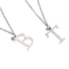 Chambers & Beau – Initially Yours Necklace Silver with Gold Star (Various Initials Available)