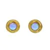 Gold Vermeil and Opal Earrings