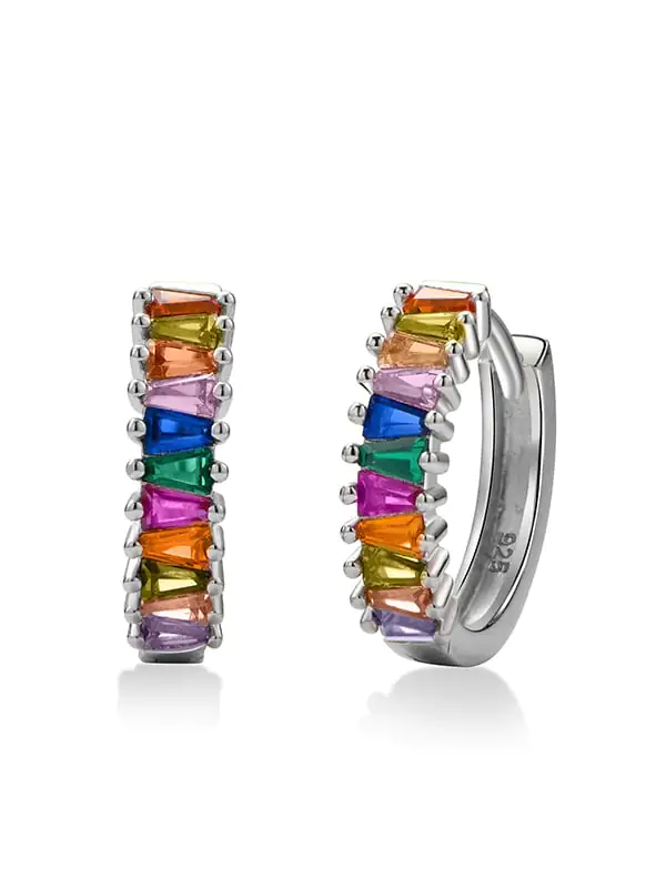 AandT-Jewelry-925-Sterling-Silver-Cubic-Zirconia-Geometric-Luxury-Huggie-Earring