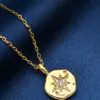 Star Coin Pendant (Silver/Gold Plate)