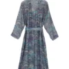 One Hundred Stars Gown Marbled Blue