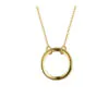 Circle Minimal Necklace (Silver/Gold Plate)