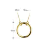 Circle Minimal Necklace (Silver/Gold Plate)