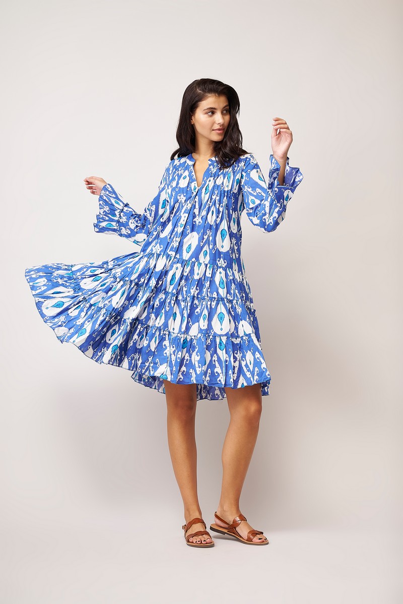Dream Apparel Lobster Dress Blue on Blue Armed &