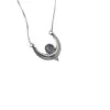 Crescent Gem Necklace (Various Gems Available)