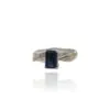Fi Mehra Shades of Blue Tourmaline Ring (9ct Gold/Silver)