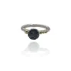 Fi Mehra Grey/Blue Spinel Ring with 9ct Gold Granulation