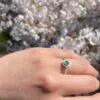 Adele Taylor Ring Emerald and 18ct Gold