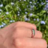 9ct Rose Gold With 3 Opals Ring