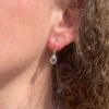 9ct Gold Moonstone Droplet Earrings