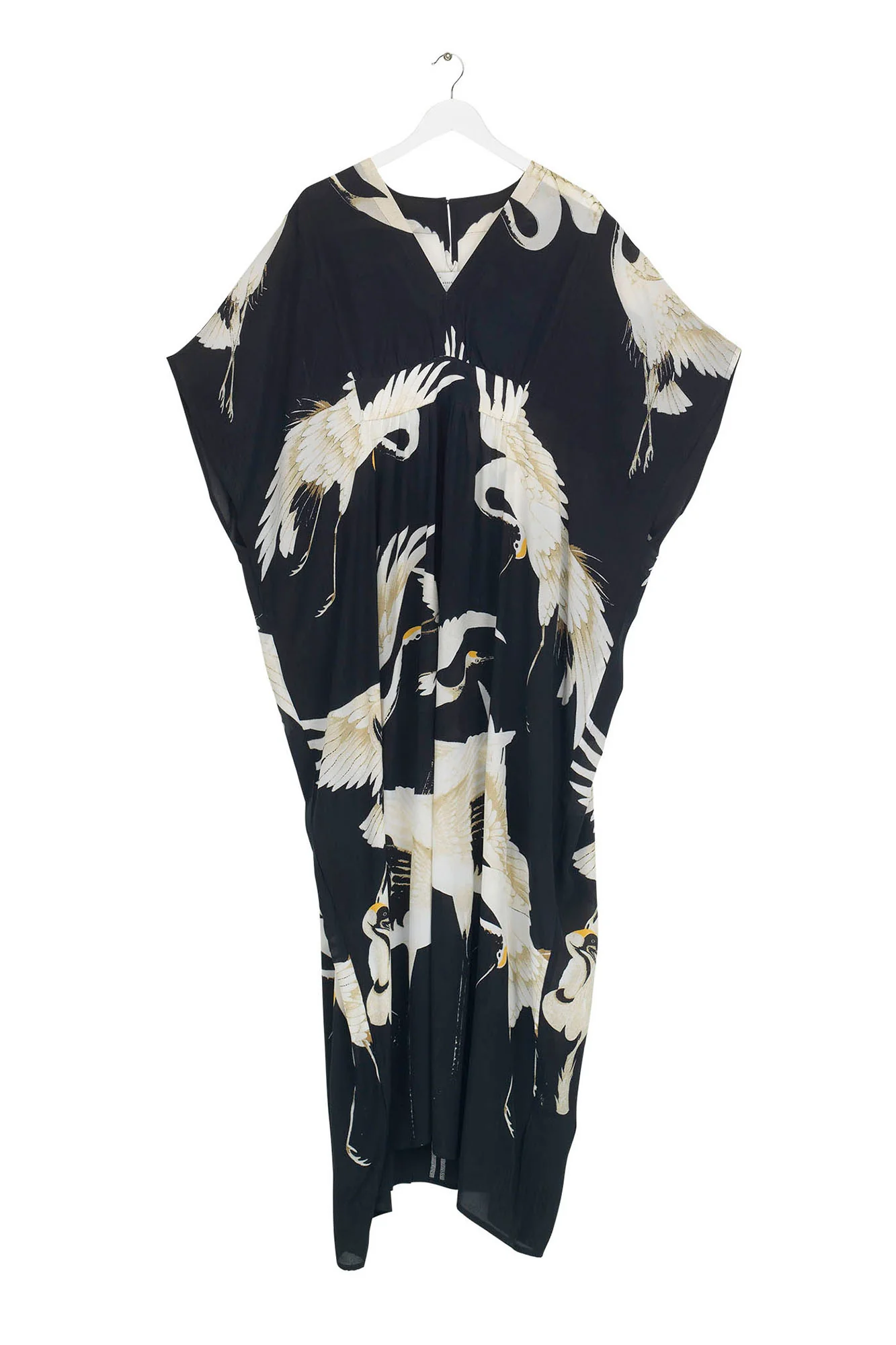 MargeuxKaftanStorkBlackFront