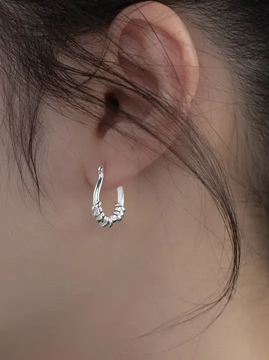 Rosh-925-Sterling-Silver-Geometric-Minimalist-Huggie-Earring