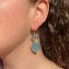 Chalcedony/ Carnelian Gemstone Earrings